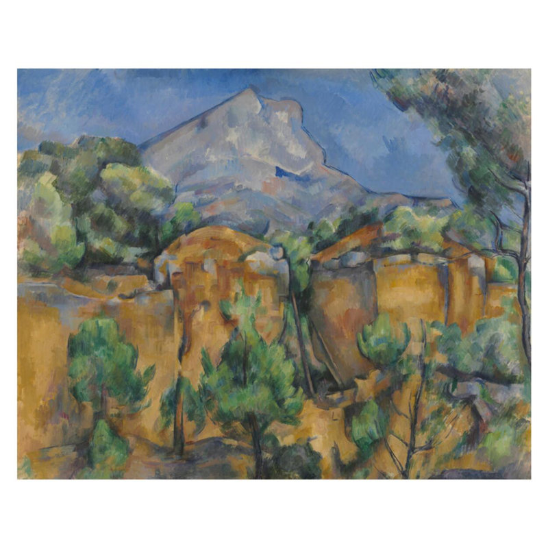 Mont Sainte-Victoire vu de la carrière Bibémus, impression de Paul Cézanne, H 32 po x l 40 po