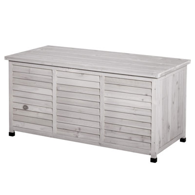 Outsunny 75 Gallon Wooden Deck Box