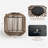 9.45" H All Iron Frame Rattan Lantern With Hemp Rope Handle-114212646