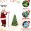 Arbre de Noël traditionnel de 6 pi avec 1339 pointes Pe + réalistes, construction à charnières pour une installation rapide et facile, support en métal décorations des Fêtes aspect naturel, installation rapide et stable