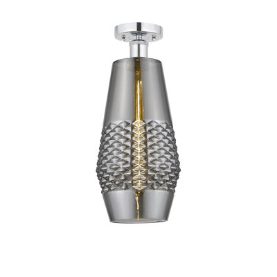 Glass Semi Flush Mount