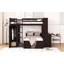 Lit mezzanine avec lit autonome, tablettes, bureau et garde-robe-1250765130
