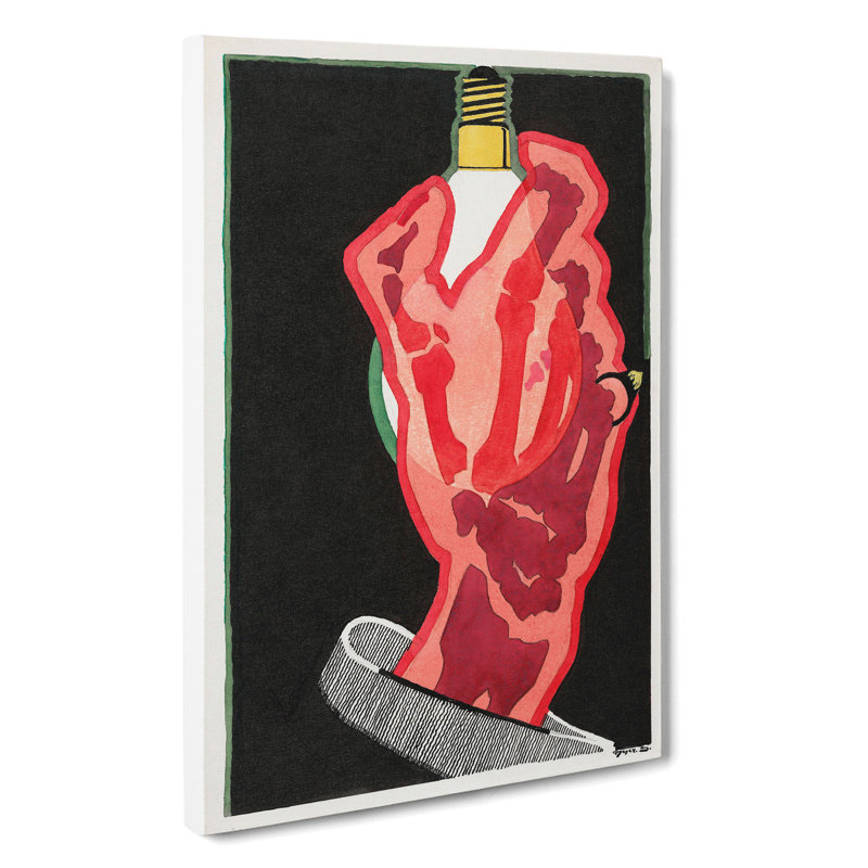 Light Bulb by Reijer Stolk - Wrapped Canvas, 50cm H x 35cm W x 3cm D