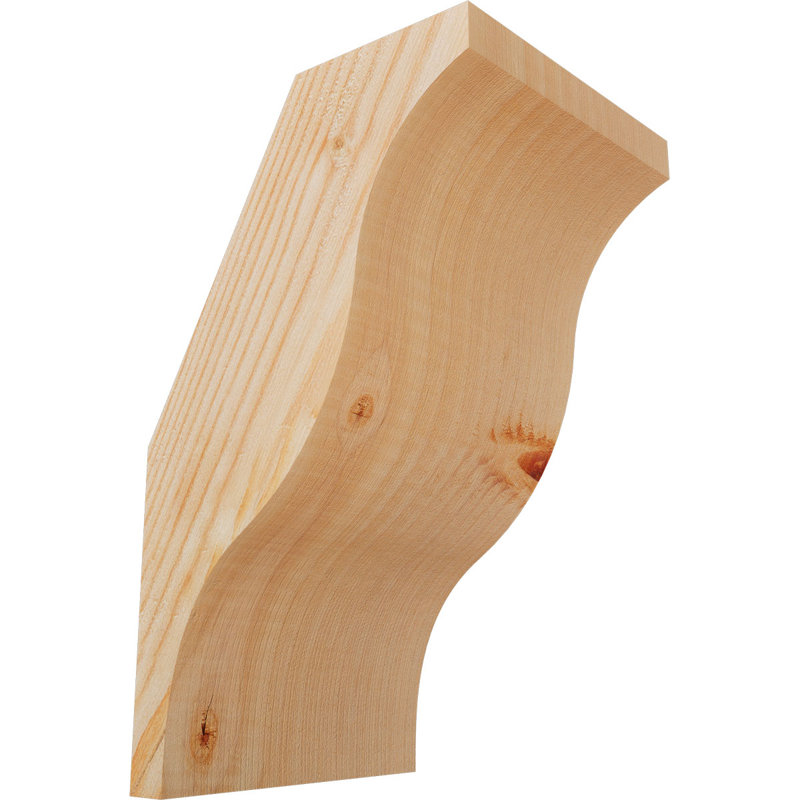 Attelle de genou Funston, Sapin de Douglas, Lisse, H 10 po x l 5,5 po x P 6 po