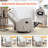 Manual Recliner Chair With Rocker And Swivel In Fabric For Living Room-2065767864