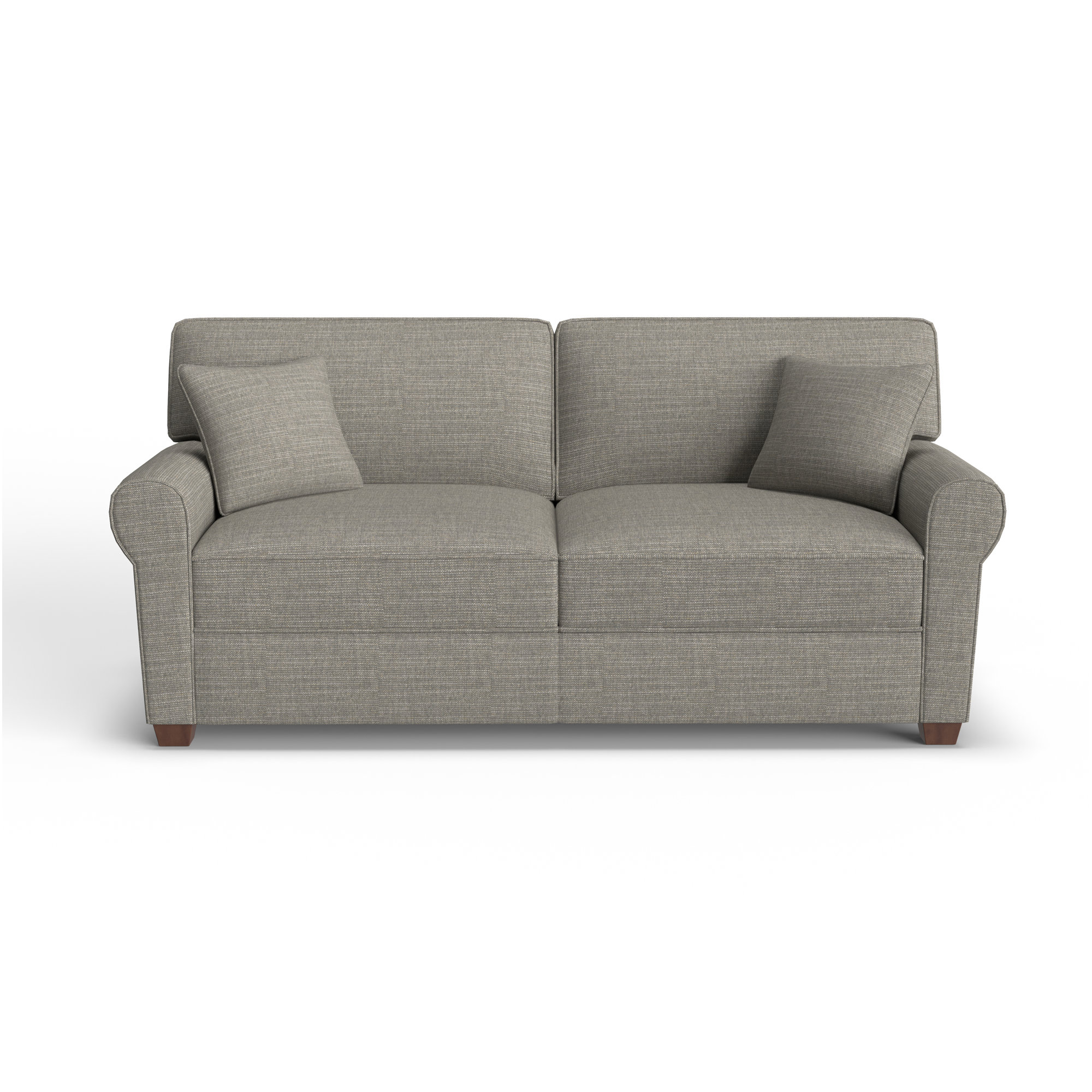 Shannon 36'' Upholstered Sleeper Sofa, Dark Walnut, Nomad Slate Crypton® Chenille