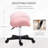 Aryss Adjustable Height Salon Stool with Wheels