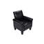 Fauteuil pour chambre à coucher, foyer - Fauteuil en cuir PU noir confortable avec rembourrage très confortable pour la chambre à coucher