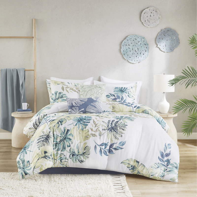 Ensemble d'édredon 6 pièces en coton, Édredon de grande taille et 5 pièces supplément