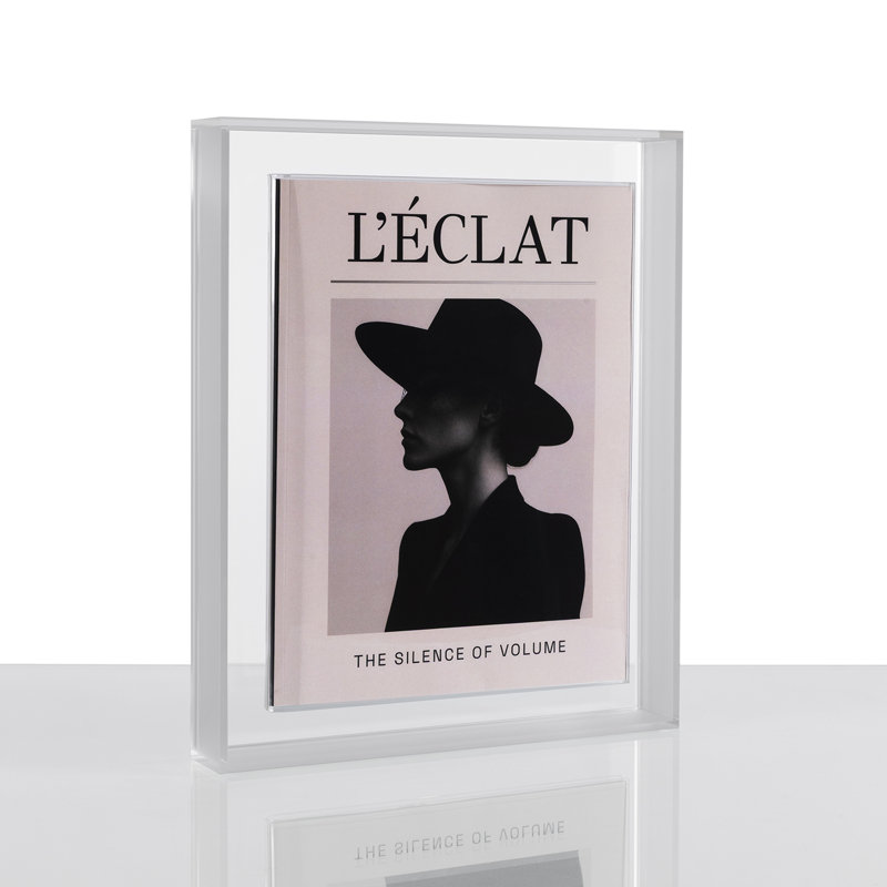 Magazine Float Frame for 8.5x11 Booklets, Clear
