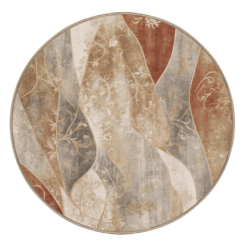 Fluid Mirage Rug, Round 6'