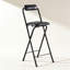 Tabouret pliant portatif noir