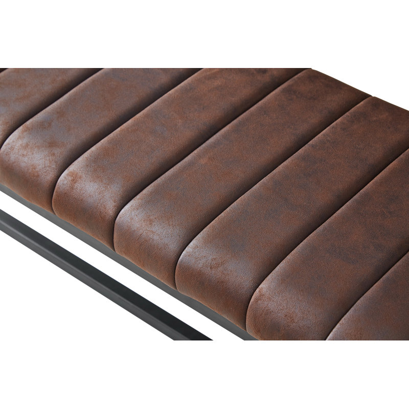 Alexis Linen Blend Upholstered Bench