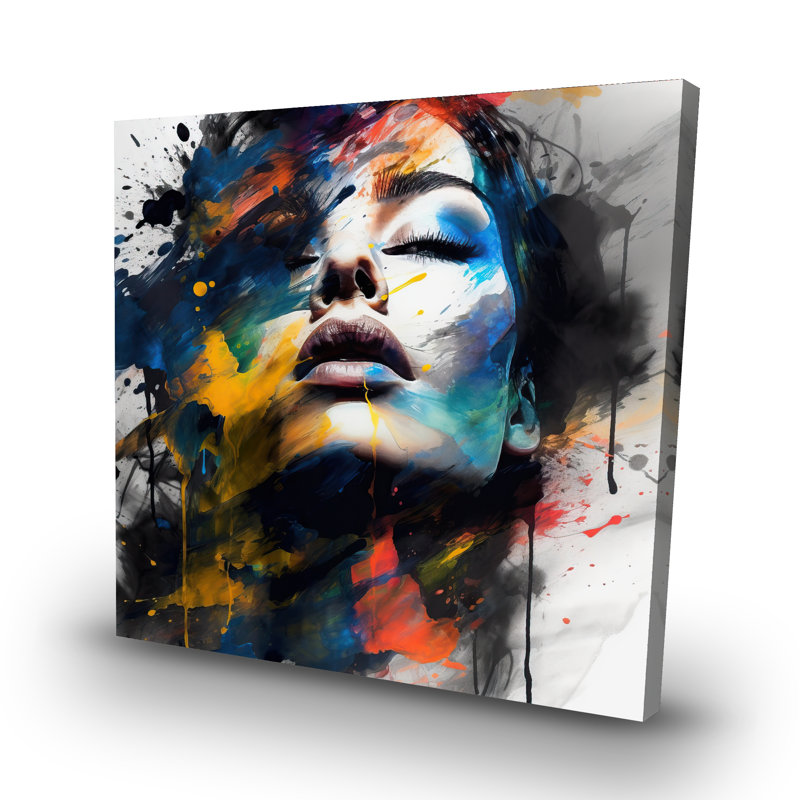 Painted beauty - 32"x32" art on canvas