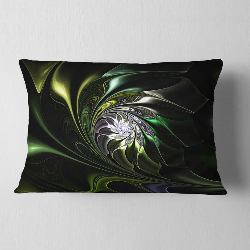 Coussin décoratif multicolore en verre coloré vert
