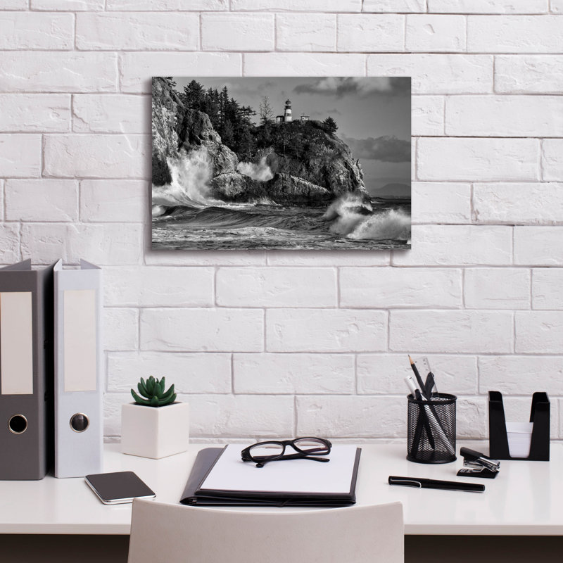 «Rising Tide At Cape Disappointment Monicoloch» par Rick Berk, art mural sur toile