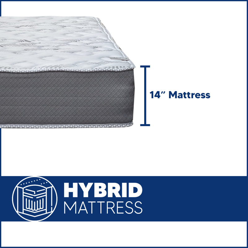 13-Inch Firm Heavier Pocket Coil Spring Hybrid Mattress, Motion Isolation with Durable Support, Twin