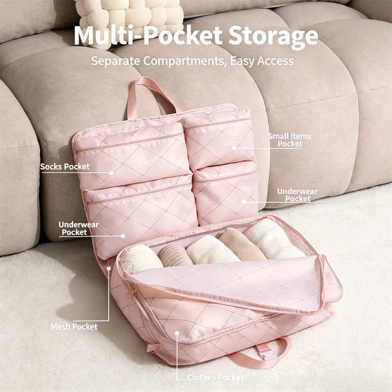 Panier d'achat Sacs de rangement de voyage multifonctionnels de grande capacité, A