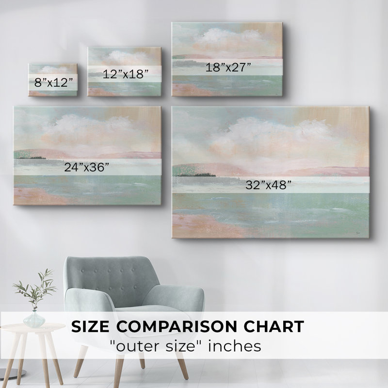 Lointain rivage - Cavas enveloppés de galerie, 24 x 36