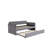 Twin Size Upholstered Daybed with Trundle and USB Charging Design-1381197357