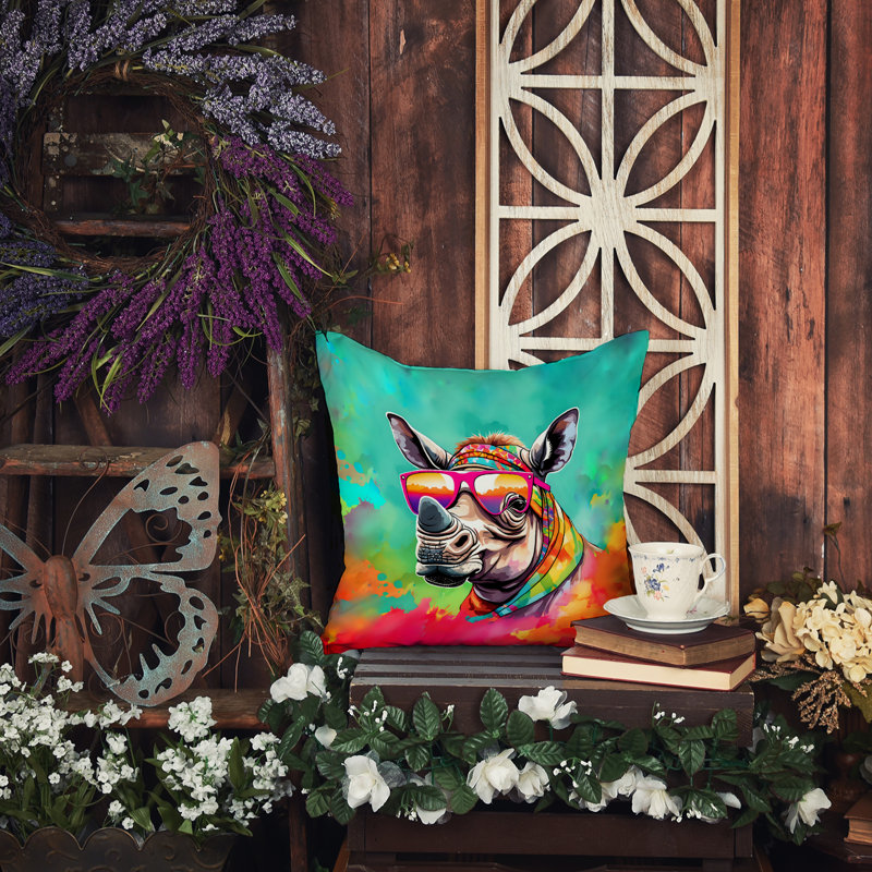 Coussin Hippie, H 14 po x l 14 po