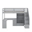 Lit mezzanine simple avec bureau et tiroirs-162865144