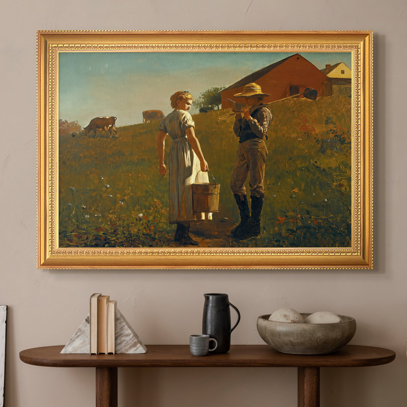 A Temperance Meeting, 1874 - Winslow Homer - Toile encadrée sur mesure, 16x22 INNER SIZE, Framed Canvas