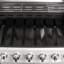 Charles Bentley 6 - Burner Countertop Liquid Propane Gas Grill with Side Burner and Cabinet