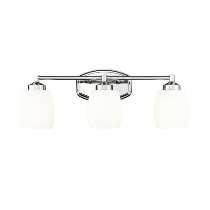 Meuble-lavabo 3 lumières Fenella, Chrome