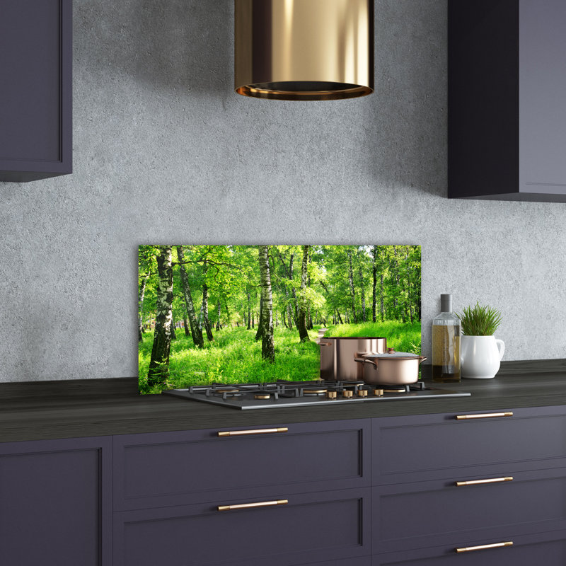 50cm W x 100cm L Glass Peel and Stick Panel