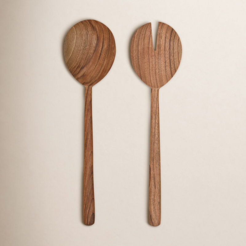 Hand Carved Salad Servers