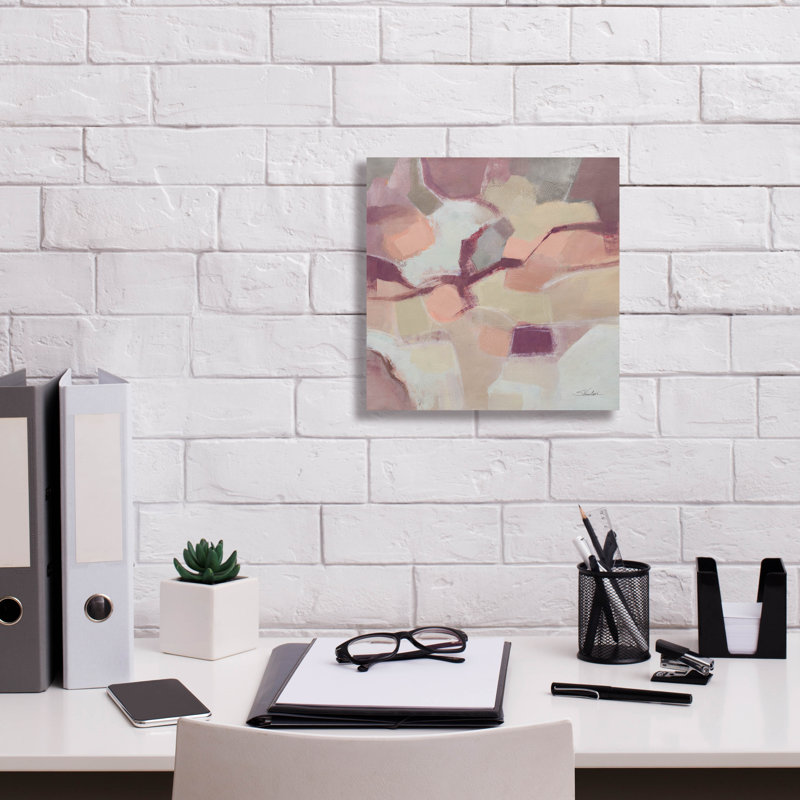 «Mauve Facets» par Silvia Vassileva, art mural sur toile