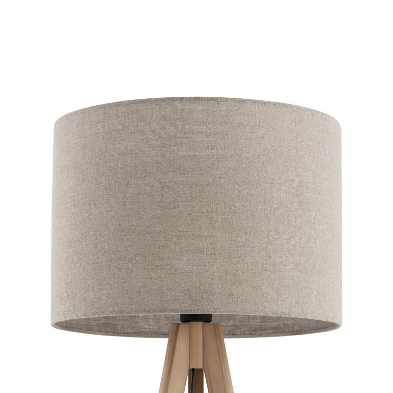 Lampe trépied en lin Tationna