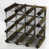 Walnut Stained Pine / Galvanised Steel