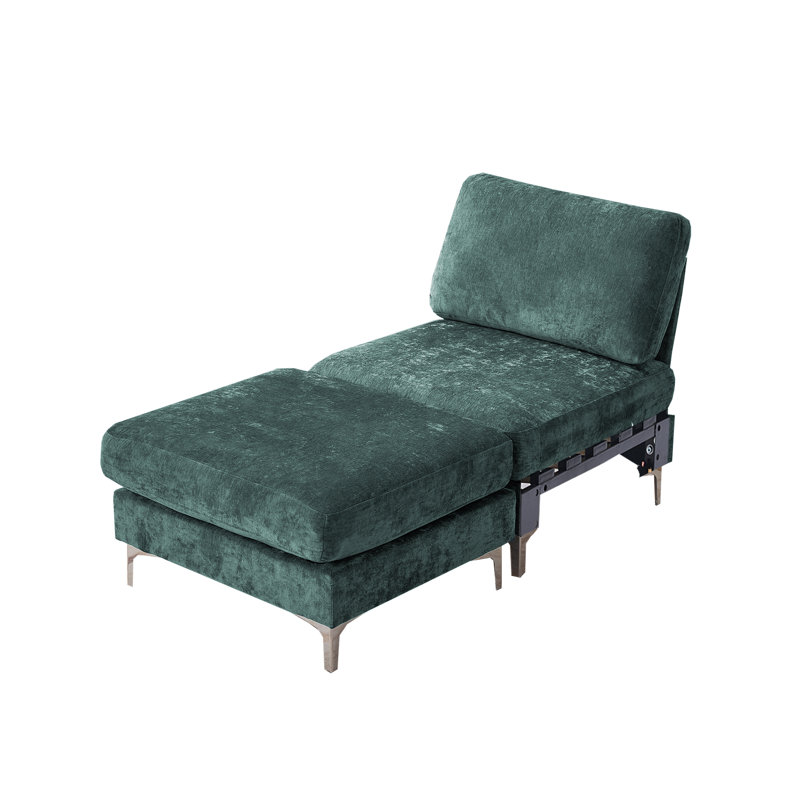 Tennielle Foam Chenille Accent Chair , Green