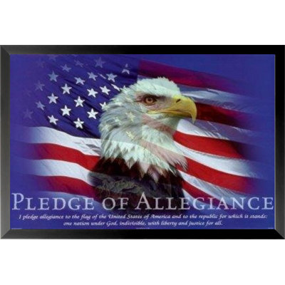 «Pledge of Allegiance», impression encadrée