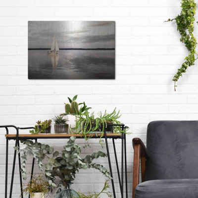 'Sail Away Sailboat' by Lori Deiter, Metal Wall Art,
