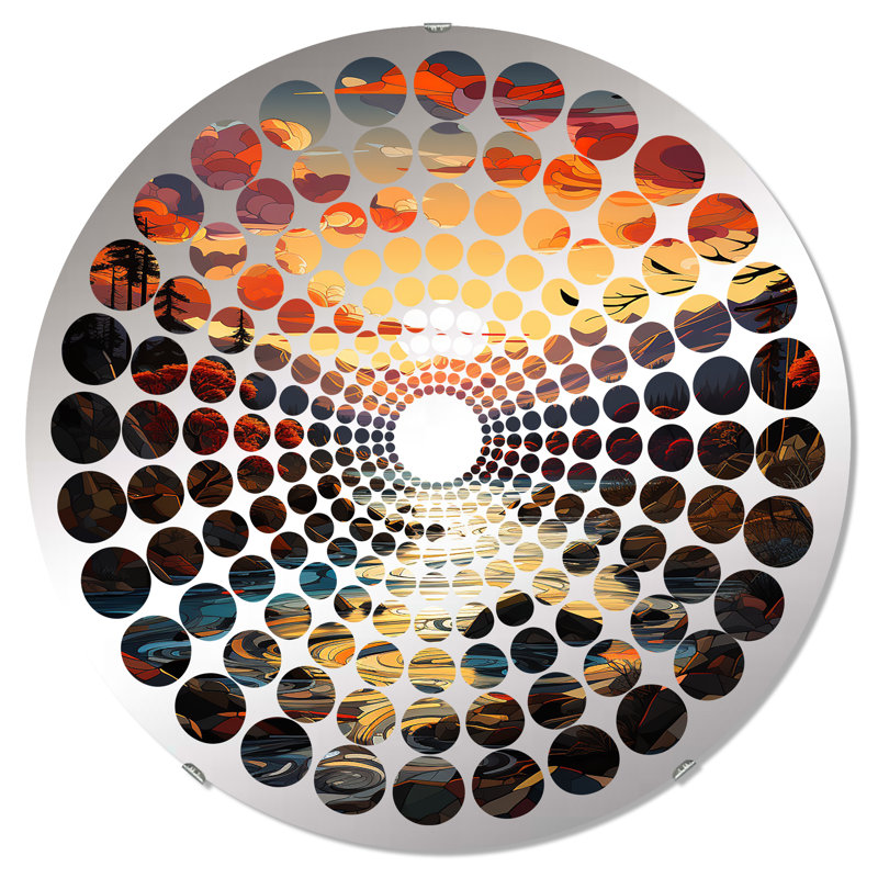 Eunise Circle Mirror, 23.6" x 23.6"