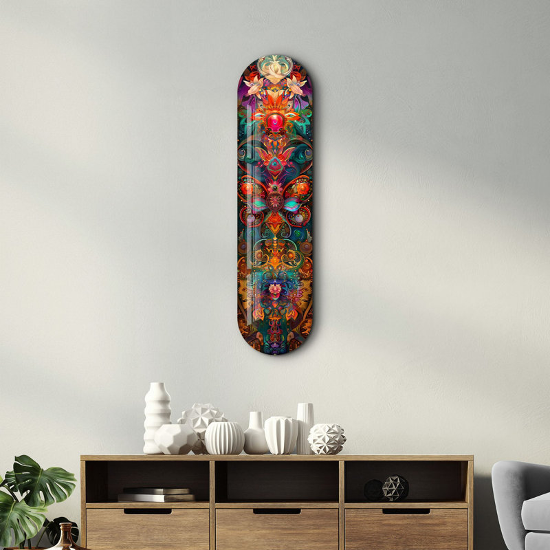 Peinture décorative en verre trempé