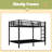 Metal Full XL Over Full XL Bunk Bed For Teens And Adults,Space-Saving/Noise Reduced/No Box Spring Needed