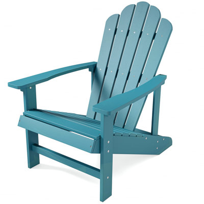 Adirondack Chair, Outdoor Oversized Patio Chair Poly Lumber Weather Resistant & Durable Fire Pits Chair