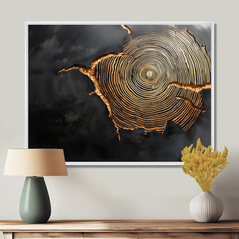 Amoroso - Landscapes Large Wall Decor, H 30 po x l 40 po, Picture Framed, Blanc