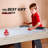 RayChee 58'' 2 -Player Air Hockey Table with Digital Scoreboard, 2 Pucks, 2 Pushers, Powerful Motor