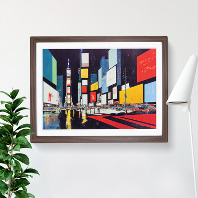 New York Times Square Art Vol.1 1 Piece Single Picture Frame Wall Art