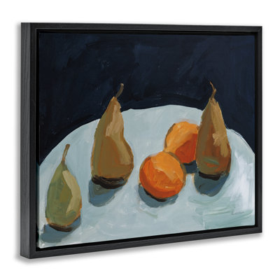 Poire et orange encadrée par Pamela Munger