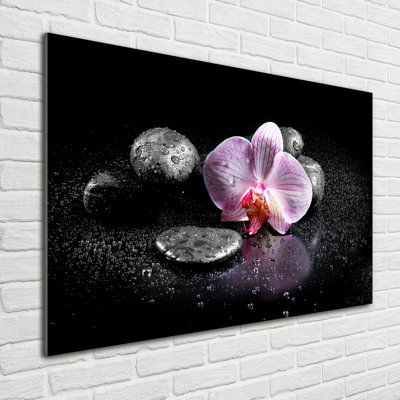 Orchid - No Frame Print on Glass