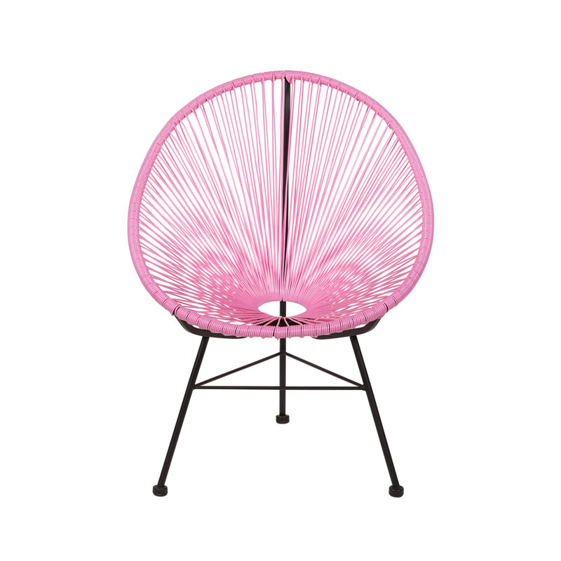 Chaise de patio Dawud, Rose