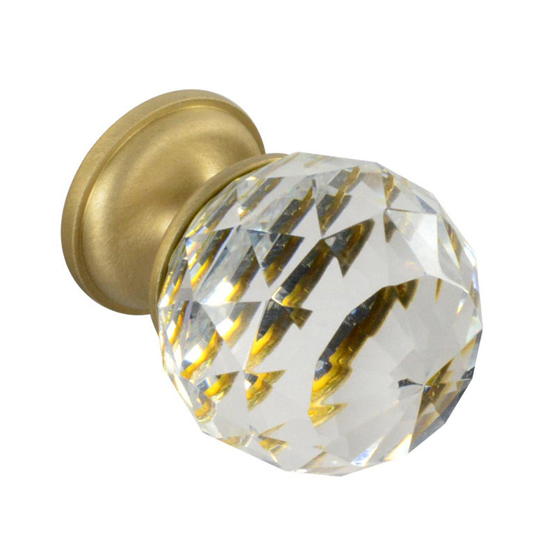 Poignée ronde 1 1/8 de diamètre Brilliance, Laiton satiné