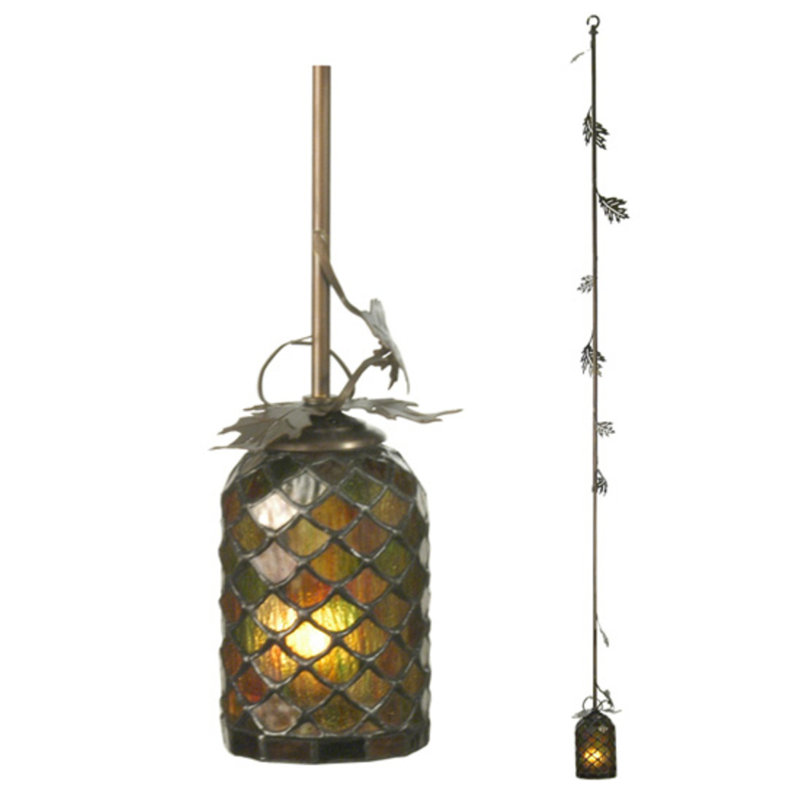 Luminaire suspendu en cuivre antique à 1 lumière Jadonte