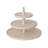 Wood Lacquered 3-Tier Round Tray